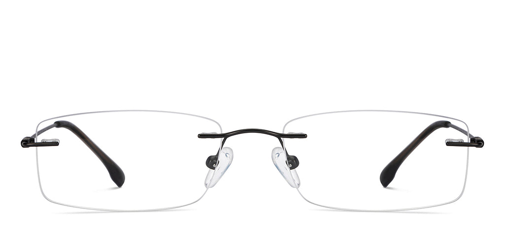 Rimless Eyeglasses-Frame Rectangle--EG Rimless Eyeglasses-Frame Rectangle--EG