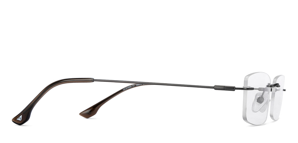 Rimless Eyeglasses-Frame Rectangle--EG Rimless Eyeglasses-Frame Rectangle--EG