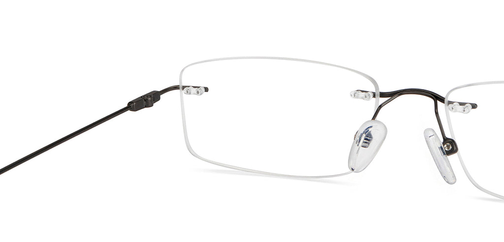 Rimless Eyeglasses-Frame Rectangle--EG Rimless Eyeglasses-Frame Rectangle--EG