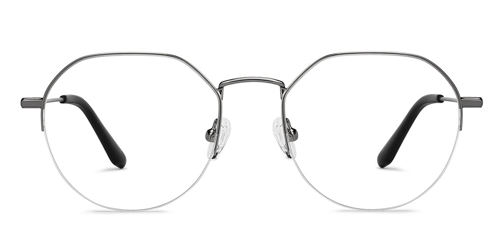 Half Rim Eyeglasses-Frame Geometric--EG Half Rim Eyeglasses-Frame Geometric--EG