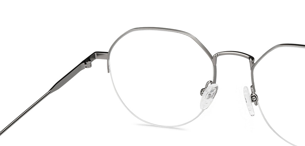 Half Rim Eyeglasses-Frame Geometric--EG Half Rim Eyeglasses-Frame Geometric--EG