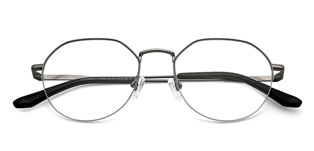 Half Rim Eyeglasses-Frame Geometric--EG Half Rim Eyeglasses-Frame Geometric--EG