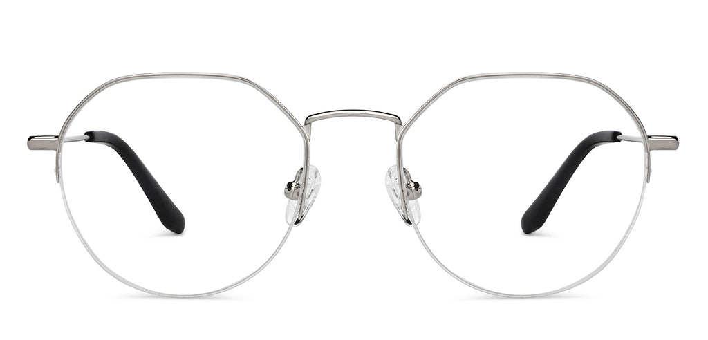 Half Rim Eyeglasses-Frame Geometric--EG Half Rim Eyeglasses-Frame Geometric--EG