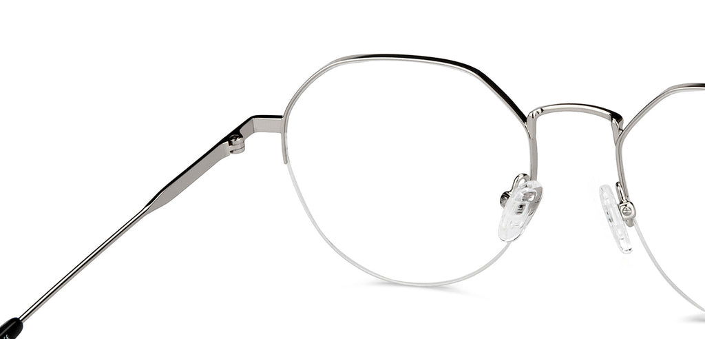 Half Rim Eyeglasses-Frame Geometric--EG Half Rim Eyeglasses-Frame Geometric--EG