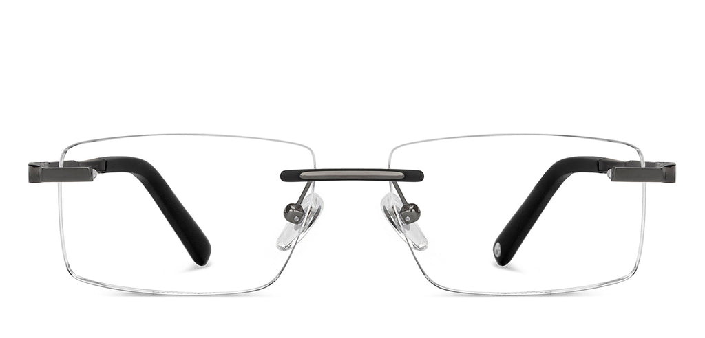 Rimless Eyeglasses-Frame Rectangle--EG Rimless Eyeglasses-Frame Rectangle--EG