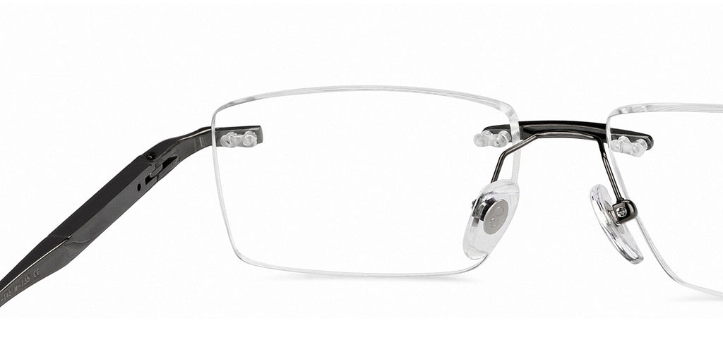 Rimless Eyeglasses-Frame Rectangle--EG Rimless Eyeglasses-Frame Rectangle--EG