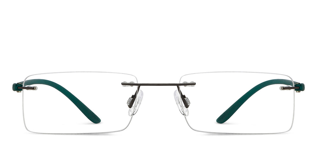 Rimless Eyeglasses-Frame Rectangle--EG Rimless Eyeglasses-Frame Rectangle--EG