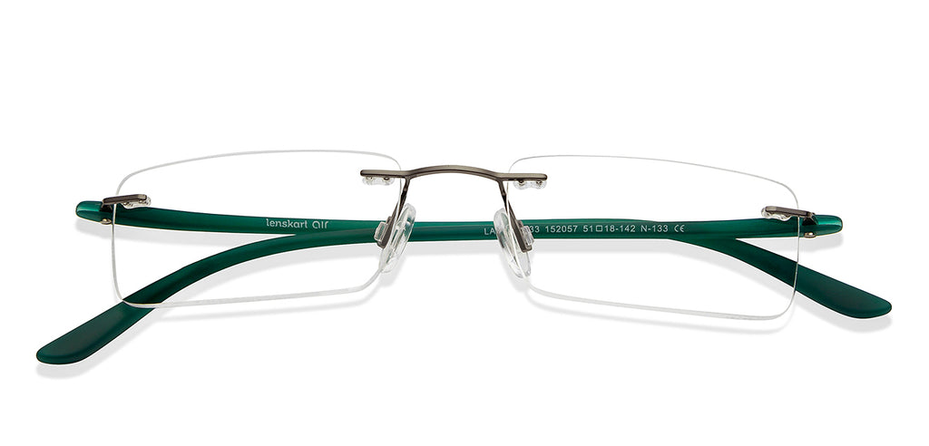 Rimless Eyeglasses-Frame Rectangle--EG Rimless Eyeglasses-Frame Rectangle--EG