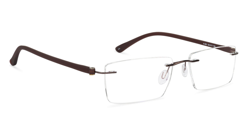 Rimless Eyeglasses-Frame Rectangle--EG Rimless Eyeglasses-Frame Rectangle--EG