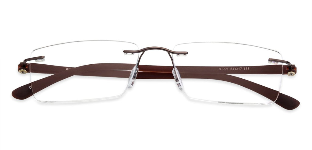 Rimless Eyeglasses-Frame Rectangle--EG Rimless Eyeglasses-Frame Rectangle--EG