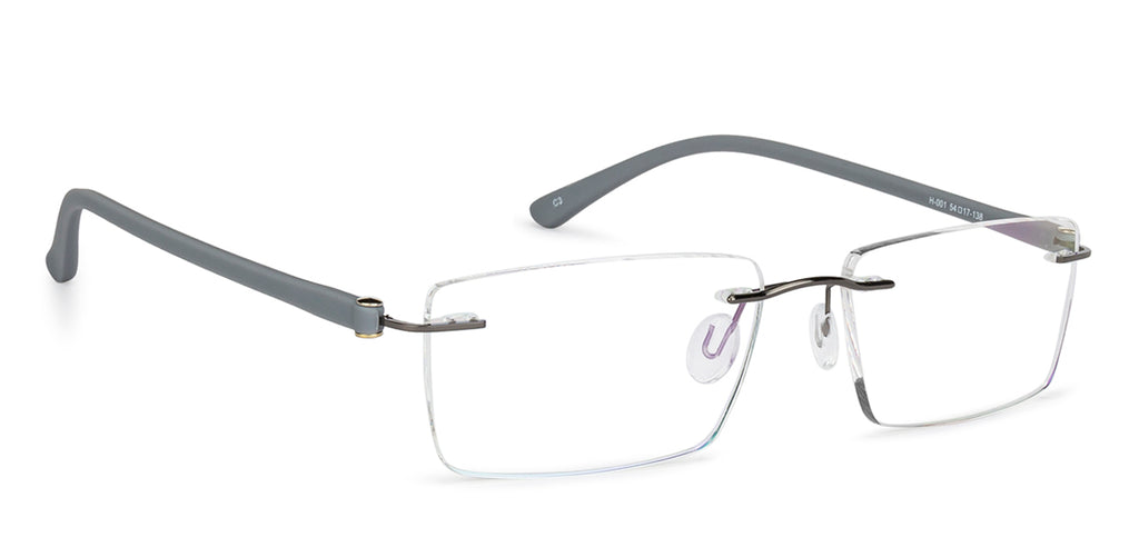 Rimless Eyeglasses-Frame Rectangle--EG Rimless Eyeglasses-Frame Rectangle--EG