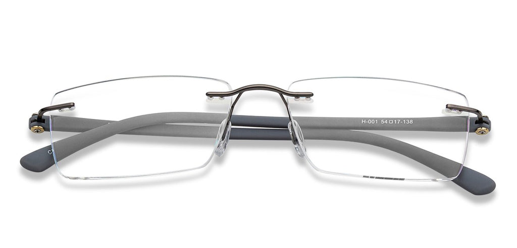 Rimless Eyeglasses-Frame Rectangle--EG Rimless Eyeglasses-Frame Rectangle--EG