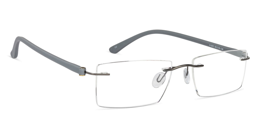 Rimless Eyeglasses-Frame Rectangle--EG Rimless Eyeglasses-Frame Rectangle--EG