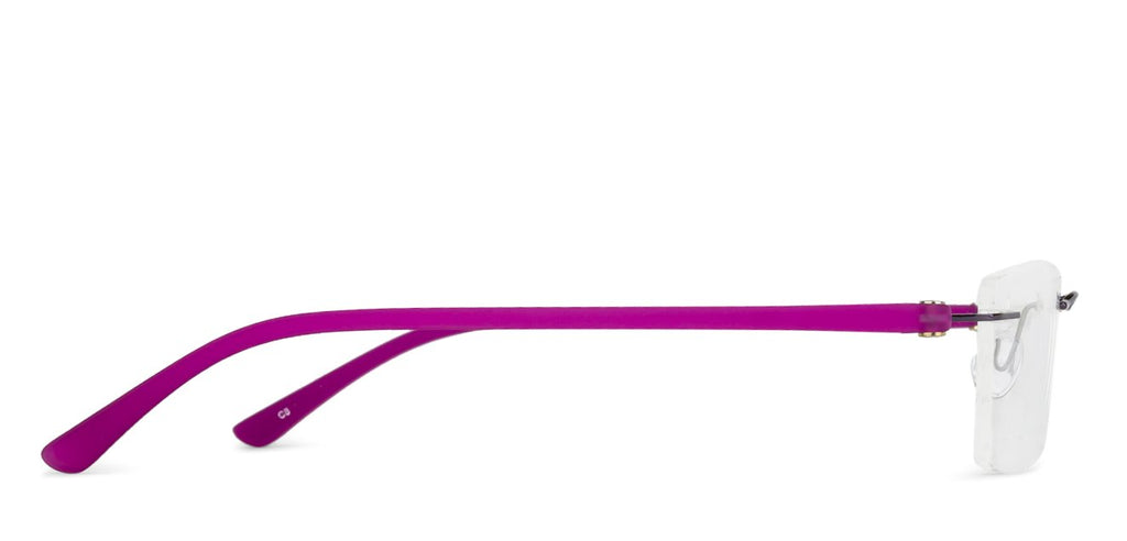 Rimless Eyeglasses-Frame Rectangle--EG Rimless Eyeglasses-Frame Rectangle--EG