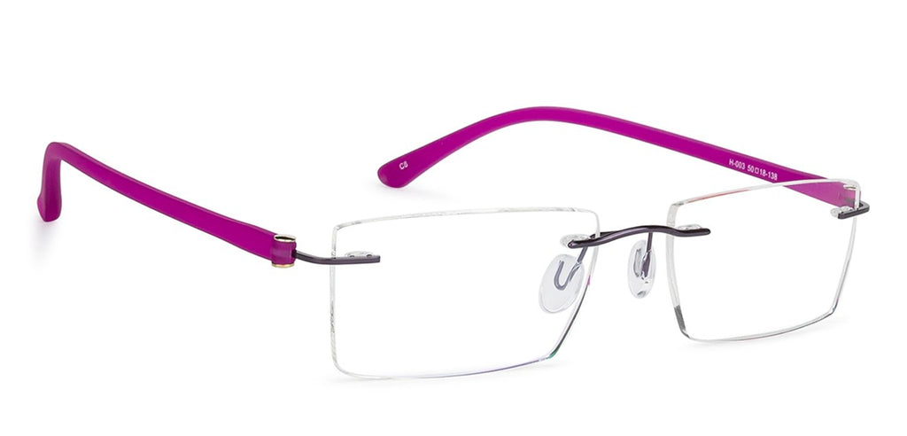 Rimless Eyeglasses-Frame Rectangle--EG Rimless Eyeglasses-Frame Rectangle--EG