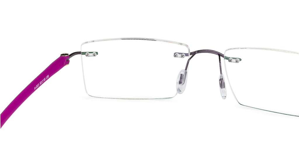 Rimless Eyeglasses-Frame Rectangle--EG Rimless Eyeglasses-Frame Rectangle--EG