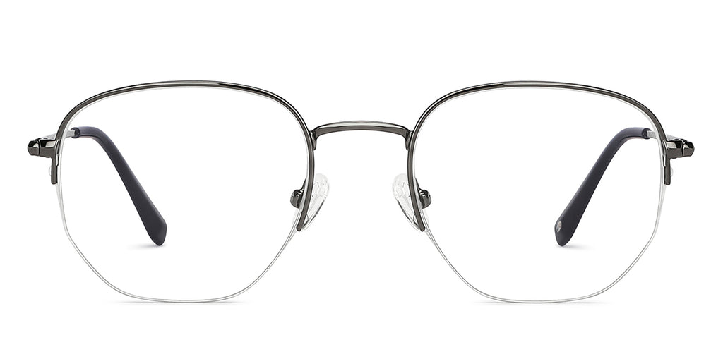 Half Rim Eyeglasses-Frame Round--EG Half Rim Eyeglasses-Frame Round--EG