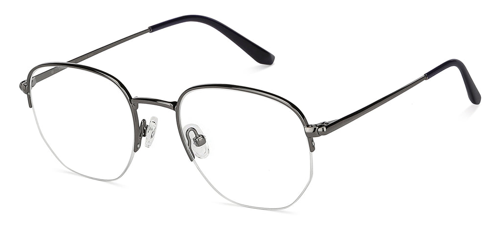 Half Rim Eyeglasses-Frame Round--EG Half Rim Eyeglasses-Frame Round--EG