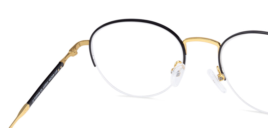 Half Rim Eyeglasses-Frame Round--EG Half Rim Eyeglasses-Frame Round--EG