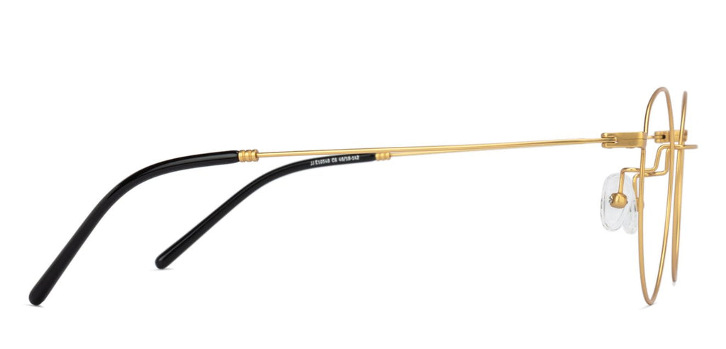 Half Rim Eyeglasses-Frame Round--EG Half Rim Eyeglasses-Frame Round--EG