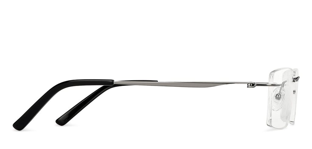 Rimless Eyeglasses-Frame Rectangle--EG Rimless Eyeglasses-Frame Rectangle--EG