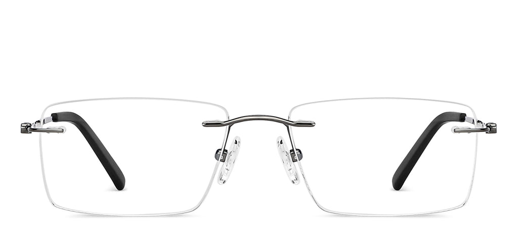 Rimless Eyeglasses-Frame Rectangle--EG Rimless Eyeglasses-Frame Rectangle--EG