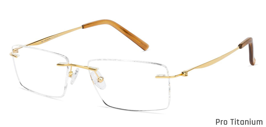 Rimless Eyeglasses-Frame Rectangle--EG Rimless Eyeglasses-Frame Rectangle--EG