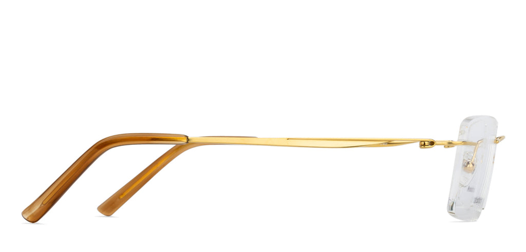 Rimless Eyeglasses-Frame Rectangle--EG Rimless Eyeglasses-Frame Rectangle--EG