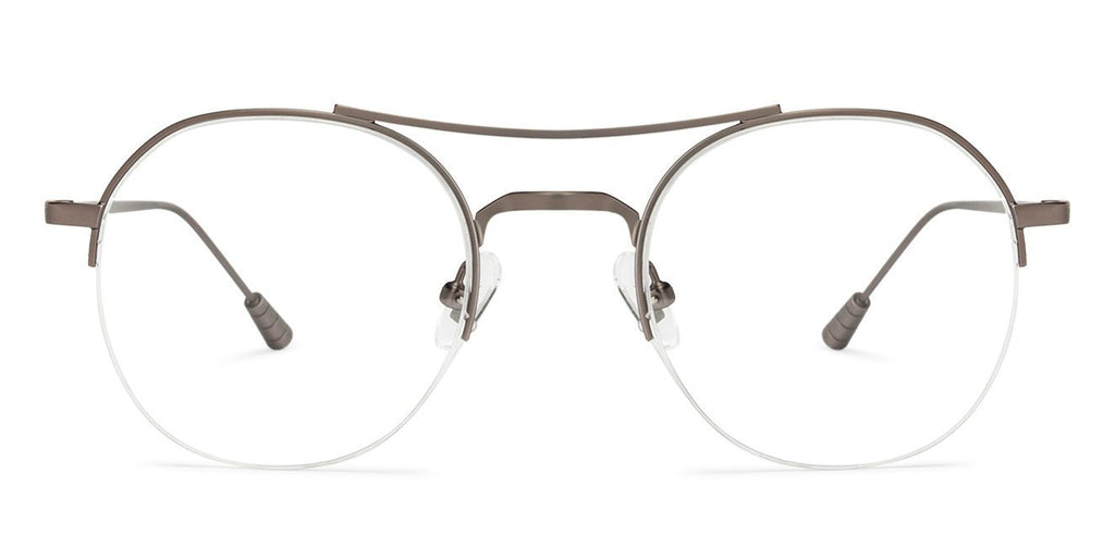 Half Rim Eyeglasses-Frame Round--EG Half Rim Eyeglasses-Frame Round--EG