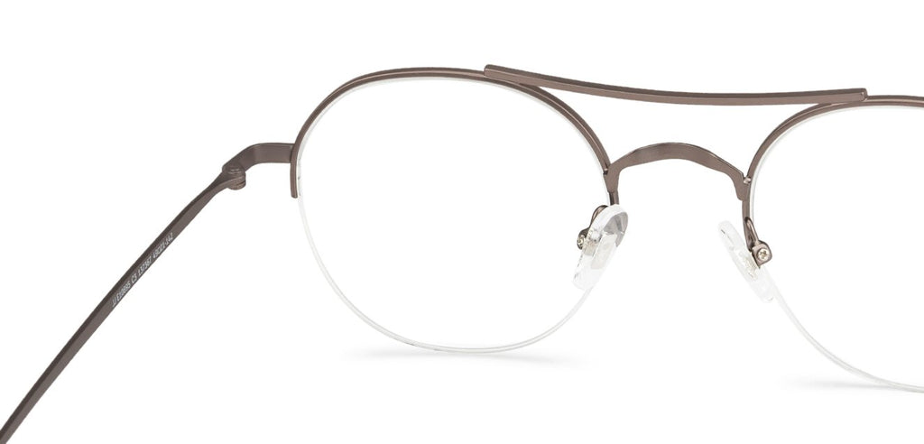 Half Rim Eyeglasses-Frame Round--EG Half Rim Eyeglasses-Frame Round--EG