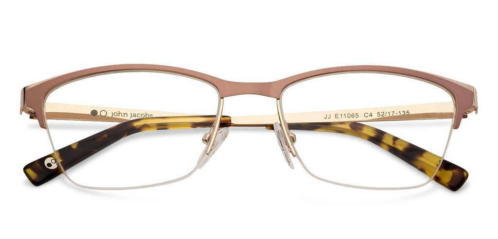 Half Rim Eyeglasses-Frame Cat Eye--EG Half Rim Eyeglasses-Frame Cat Eye--EG