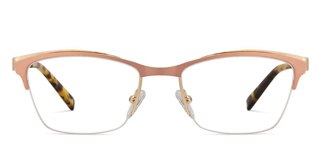 Half Rim Eyeglasses-Frame Cat Eye--EG Half Rim Eyeglasses-Frame Cat Eye--EG