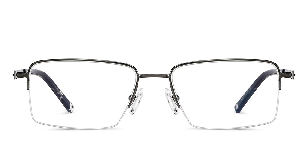 Half Rim Eyeglasses-Frame Rectangle--EG Half Rim Eyeglasses-Frame Rectangle--EG
