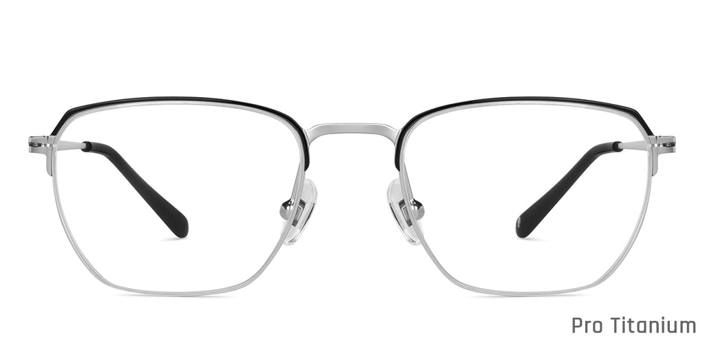 Half Rim Eyeglasses-Frame Rectangle--EG Half Rim Eyeglasses-Frame Rectangle--EG