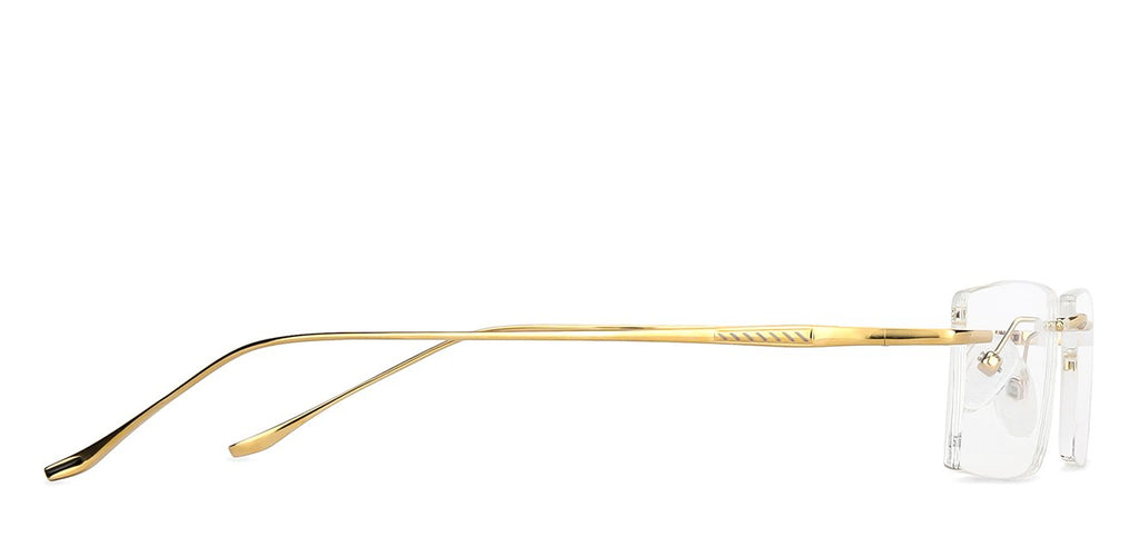 Rimless Eyeglasses-Frame Rectangle--EG Rimless Eyeglasses-Frame Rectangle--EG