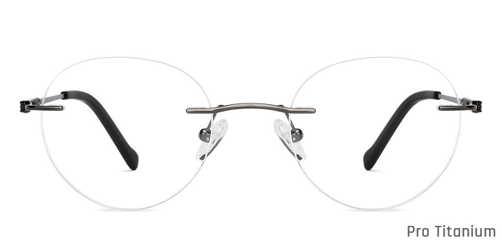 Rimless Eyeglasses-Frame Round--EG Rimless Eyeglasses-Frame Round--EG