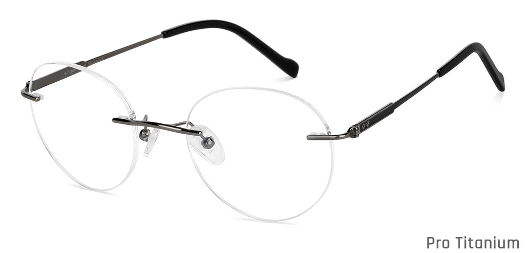 Rimless Eyeglasses-Frame Round--EG Rimless Eyeglasses-Frame Round--EG