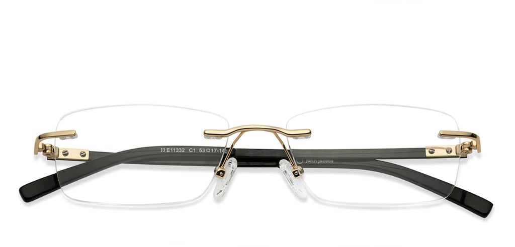 Rimless Eyeglasses-Frame Rectangle--EG Rimless Eyeglasses-Frame Rectangle--EG