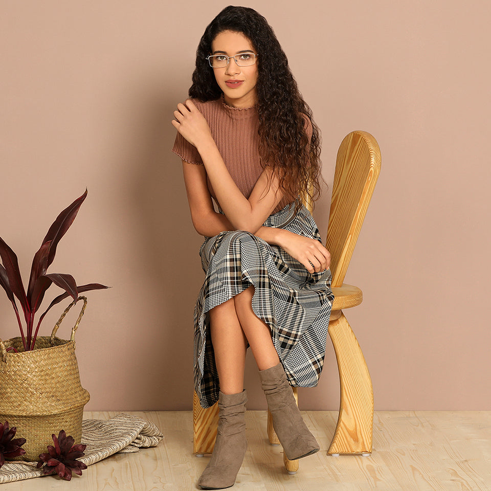 Half Rim Eyeglasses-Frame Rectangle--EG Half Rim Eyeglasses-Frame Rectangle--EG