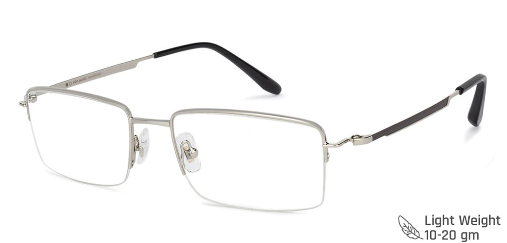 Half Rim Eyeglasses-Frame Rectangle--EG Half Rim Eyeglasses-Frame Rectangle--EG