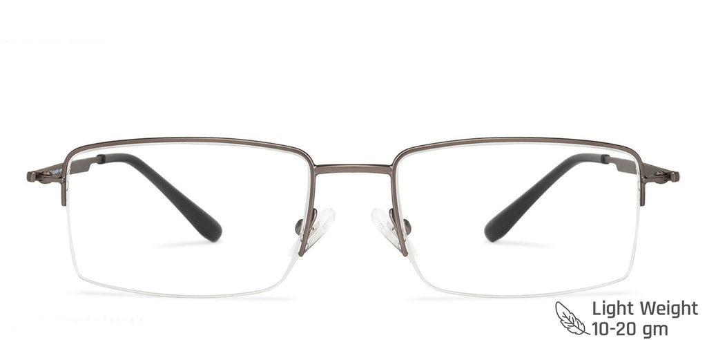Half Rim Eyeglasses-Frame Rectangle--EG Half Rim Eyeglasses-Frame Rectangle--EG