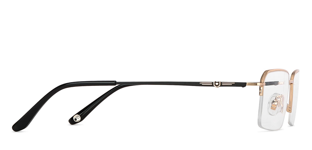 Half Rim Eyeglasses-Frame Rectangle--EG Half Rim Eyeglasses-Frame Rectangle--EG