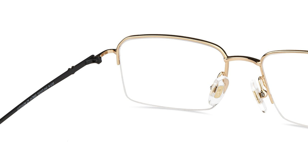 Half Rim Eyeglasses-Frame Rectangle--EG Half Rim Eyeglasses-Frame Rectangle--EG