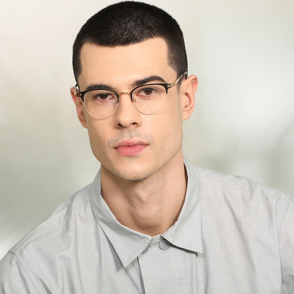 Half Rim Eyeglasses-Frame Clubmaster--EG Half Rim Eyeglasses-Frame Clubmaster--EG