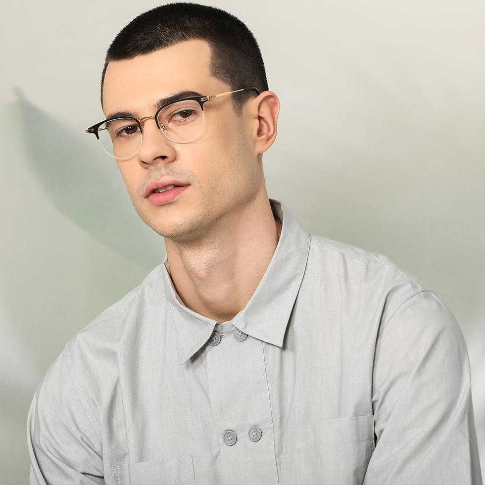 Half Rim Eyeglasses-Frame Clubmaster--EG Half Rim Eyeglasses-Frame Clubmaster--EG