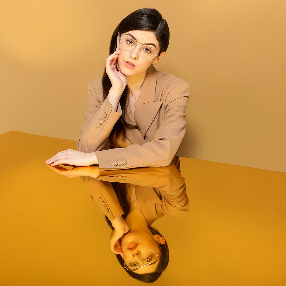 Half Rim Eyeglasses-Frame Aviator--EG Half Rim Eyeglasses-Frame Aviator--EG