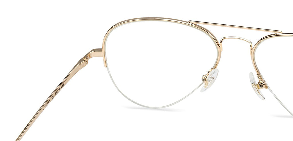 Half Rim Eyeglasses-Frame Aviator--EG Half Rim Eyeglasses-Frame Aviator--EG