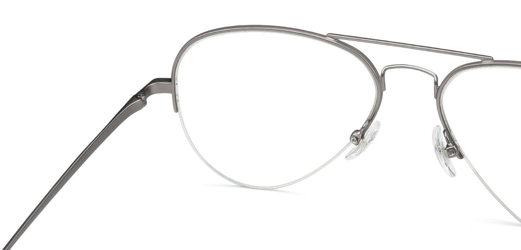 Half Rim Eyeglasses-Frame Aviator--EG Half Rim Eyeglasses-Frame Aviator--EG