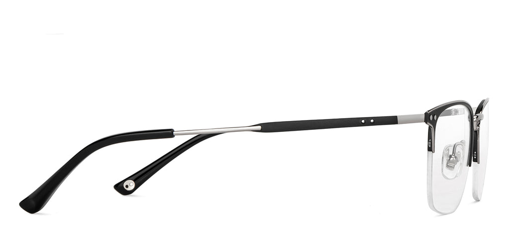 Half Rim Eyeglasses-Frame Wayfarer--EG Half Rim Eyeglasses-Frame Wayfarer--EG