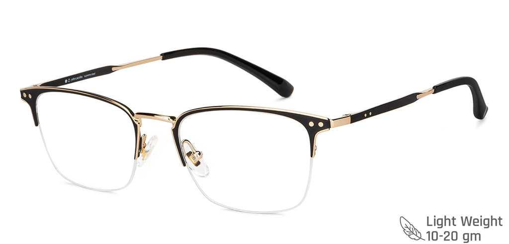 Half Rim Eyeglasses-Frame Wayfarer--EG Half Rim Eyeglasses-Frame Wayfarer--EG